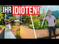 Stress Mit UNIVERSITÄTS CHEFIN Wegen Parkour Session Salto In MINI SANDHAUFEN Düsseldorf