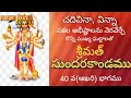 SRIMATH SUNDARA KANADAMU PART 40 LAST IMPORTANT EVENTS OF PATTAABHISHEKA SARGA