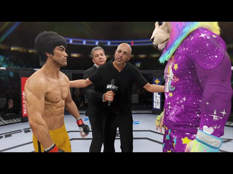 Bruce Lee vs. Purple Lion - EA Sports UFC 4 - Epic Rematch 🔥🐲