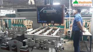 Woodmaster. MÁY LÀM MỘNG ÂM CNC 4 đầu. KHOAN - Chạy Rãnh Router rất nhanh