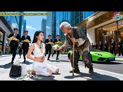 Billionaire heiress collapses bleeding on street, saved by beggar—turns out her lost father!