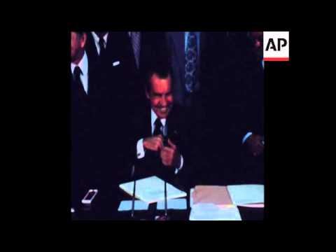 SYND 13 7 74 NIXON SIGNS NEW BUDGET LEGISLATION