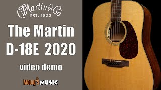 Video thumbnail for Maury demos the Martin Guitar D-18E 2020 by Maury's Music