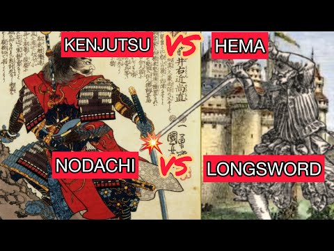 KENJUTSU VS HEMA - Nodachi vs Longsword fights at Per La Vita’s All Feints Day
