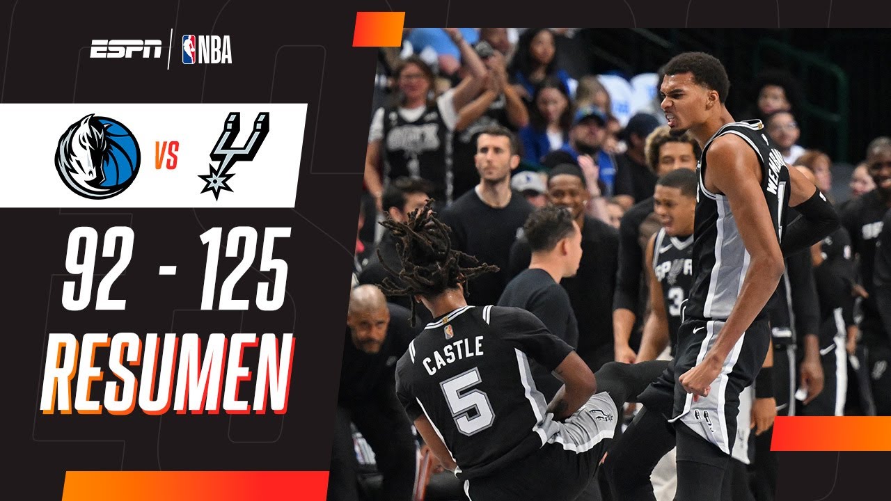 40 PUNTOS DEL TEMIBLE WEMBANYANA PARA EL TRIUNFAZO DE LOS SPURS FRENTE A LOS MAVERICKS | RESUMEN