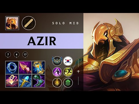 Azir Mid vs Ryze - KR Challenger Patch 25.24