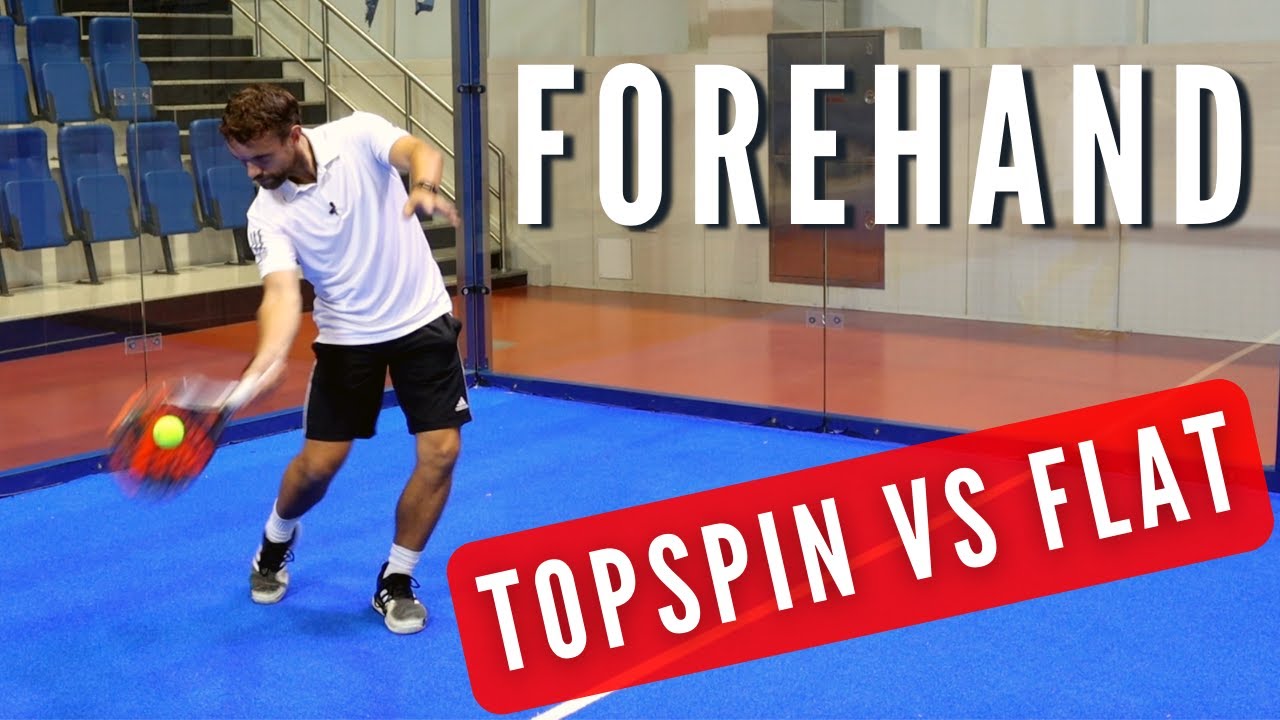 Forehand technique: flat versus topspin