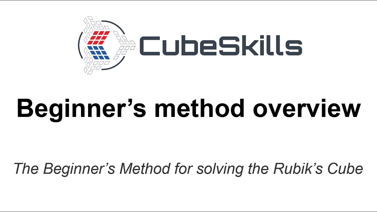How to Solve a Rubik's Cube - Beginner's Method Overview