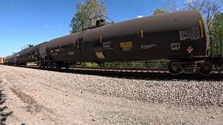 Norfolk Southern 179 with A single leader & mid dpu heads South in Helenwood Wood Tennessee