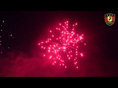 4inch red crossett display shell fireworks