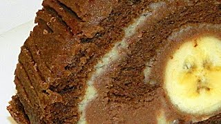 Смотреть онлайн Приготовление торта Банан в шоколаде