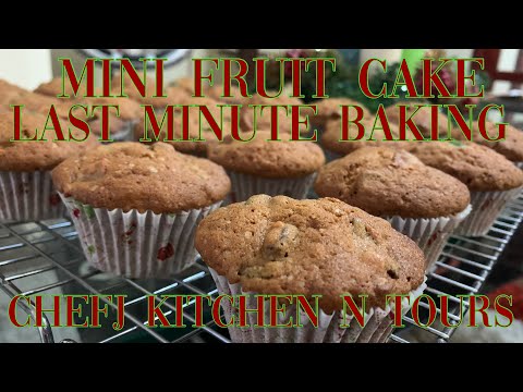 MINI FRUIT CAKE | LAST MINUTE BAKING | CHEFJ KITCHEN N TOURS
