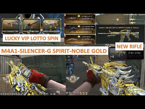 CROSSFIRE PH LUCKY LOTTO SPIN & M4A1-SILENCER-G SPIRIT-NOBLE GOLD