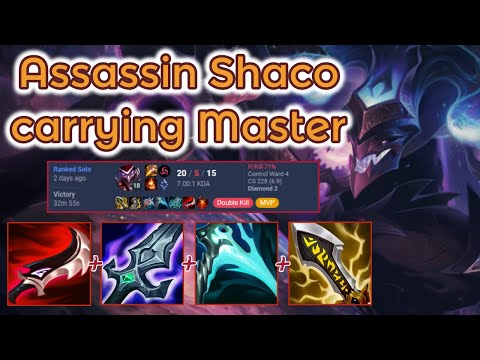 Oneshot AD Shaco carrying Master - S13 Ranked [League of Legends] Full Gameplay - Infernal Shaco
