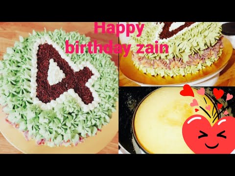 Easy birthday cake without oven!Today is my son birthday wishing to very happy 4th birthday!