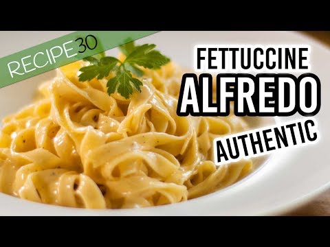 Authentic Fettuccine Alfredo only 3 ingredients