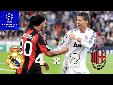 CR7 VS RONALDINHO - Real Madrid 4 x 2 Milan  ● U.C.L. 2010 MELHORES MOMENTOS & GOLS