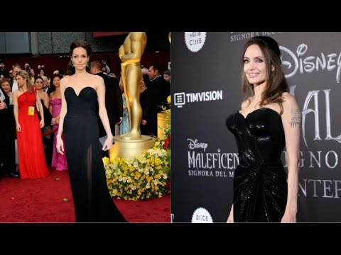 Angelina Jolie Looks Insanely Gorgeous In Black Dresses