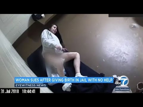 , title : 'Woman gave birth in jail cell with no medical help, lawsuit says | ABC7'