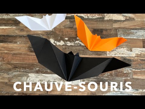 Comment faire une Chauve-souris en Origami 🦇 (FACILE) Halloween Batman