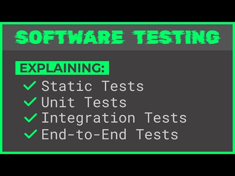 Static, Unit, Integration, and End-to-End Tests Explained - Software Testing Series #1