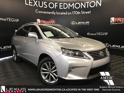 Used Silver 2015 Lexus RX 350 Touring Package Walkaround Review Stony Plain Alberta