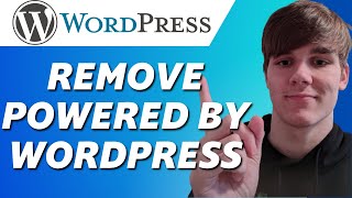How to Remove Powered By Wordpress in Footer (Simple)