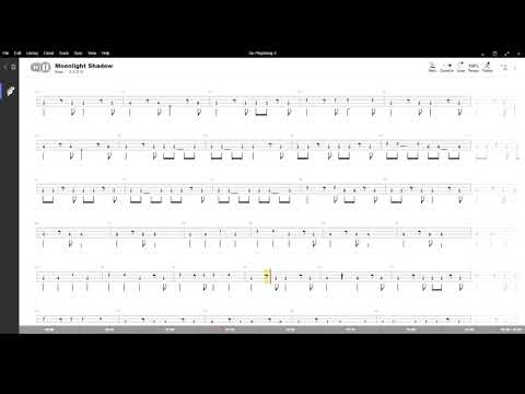 Moonlight Shadow ( Mike Oldfield ) ,Tablatura e base Senza Basso - Backing bass track
