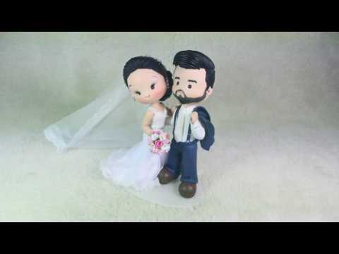 Noivinhos Fofinhos  |  Topo de Bolo  |  Artesanato em Biscuit  |  Rosana  Cavalcante