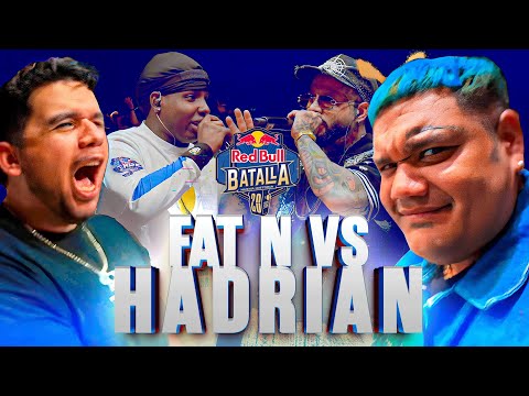 SING AND DON'T CRY! HADRIAN vs FAT N reaction from the AUDIENCE - Red Bull Batalla Nueva Historia