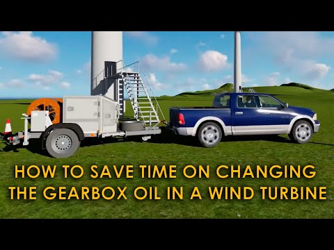 Wind turbine maintenance with CMM-GL gear oil changer