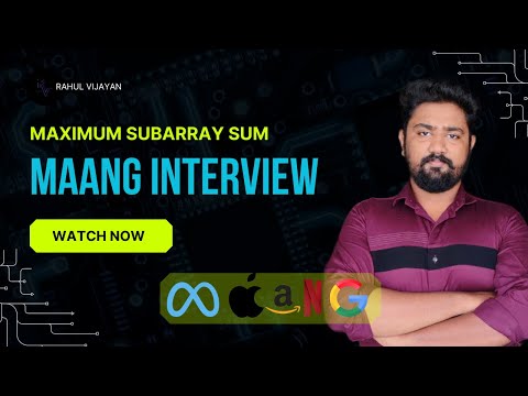 Master Kadanes Algorithm Maximum Subarray Sum Explained For Maang Interviews In Java