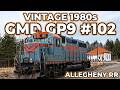 Vintage Allegheny Railroad Mid-1980s | GMD GP9 Locomotive #102