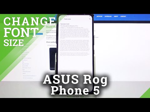 How to Change Font Size in ASUS Rog Phone 5 – Resize Font