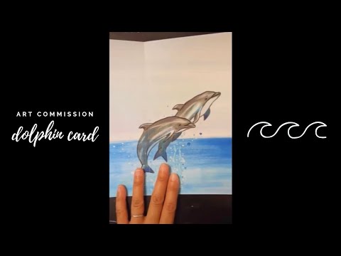 Art Commission: Dolphin Card