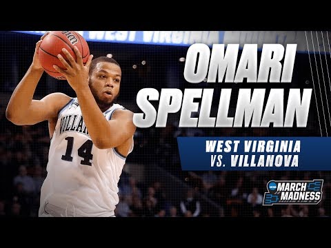 Villanova's Omari Spellman flirts with a double-double in the Sweet 16 victory