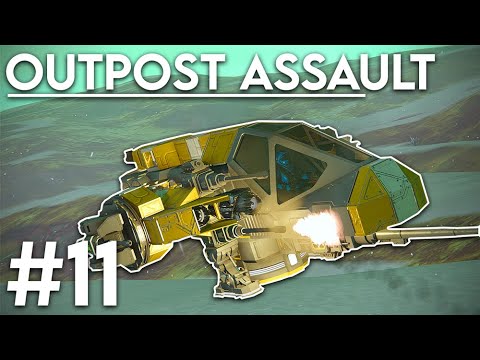 Fighter Outpost Assault! - Solo Survival #11 (Space Engineers)