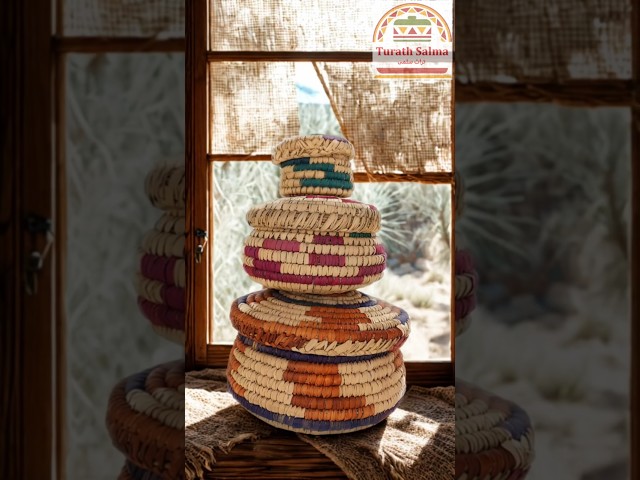 صندوق خوص ملون (طقم ثلاثة)