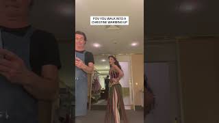 Warming up to play Christine in Phantom of the Opera! #backstage #vocalwarmup #phantomoftheopera