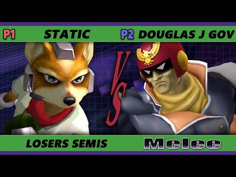 S@X 425 Losers Semis - Static (Fox) Vs. Douglas.J. Gov (Captain Falcon) Smash Melee - SSBM