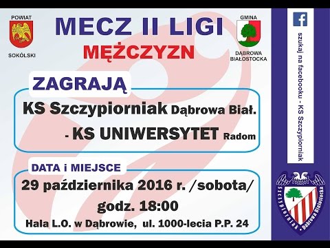 KS Szczypiorniak vs KS UNIWERSYTET Radom