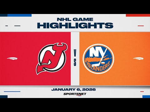 NHL Highlights | Devils vs. Islanders - January 6, 2026