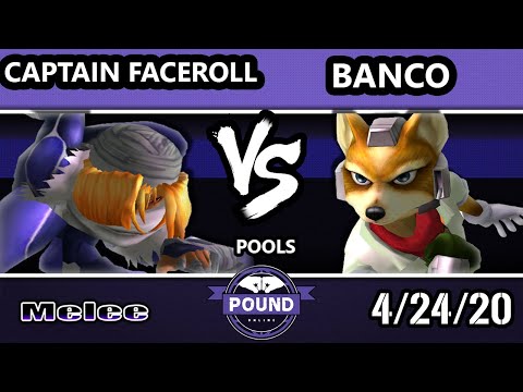 Pound Online 2020 Melee Pools - Captain Faceroll (Sheik) Vs. Banco (Fox) SSBM Singles