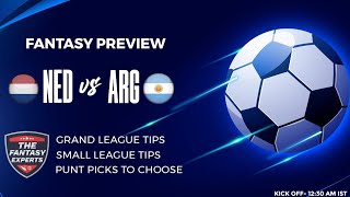 NED vs ARG Dream11 Team | Netherlands vs Argentina Dream11 Team | Fantasy Tips, Teams and Prediction