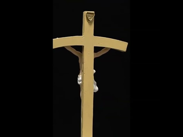Vídeo relacionado con Crucifijo católico, cruz de pared, cruz de madera, cuadro de pared de Jesucristo, decoración del hogar, regalo religioso, escultura renacentista, decoración del hogar u oficina, en caja de regalo