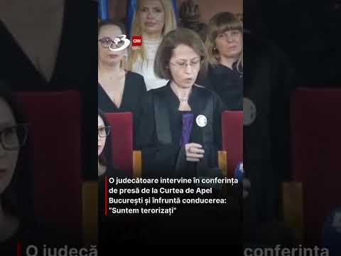 O judecătoare, în conferința de presă de la Curtea de Apel București: "Suntem terorizați"