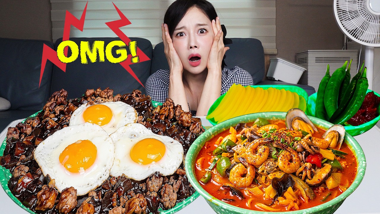 소음공해 ASMR 짜장 짬뽕으로 메뉴를 변경한 이유 Noise Pollution ASMR First Menu Change Ever