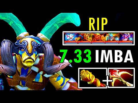 1 Hit 1 Kill Imba Elder Titan Monkey King Bar + Daedalus 22 Kills +73K DMG 7.33 Dota 2