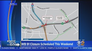 Westbound 91 Freeway To Shut Down All Weekend In Corona