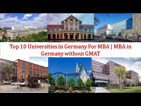 Top 10 UNIVERSITIES IN GERMANY FOR MBA New Ranking | MBA in Germany without GMAT Video